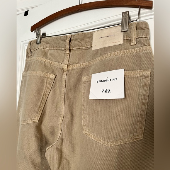 Zara Other - NWT Zara Straight Fit Tan Denim - 32